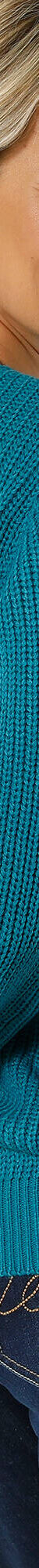 Pull col rond maille anglaise (bleu pétrole) Pull col rond maille anglaise (bleu pétrole)